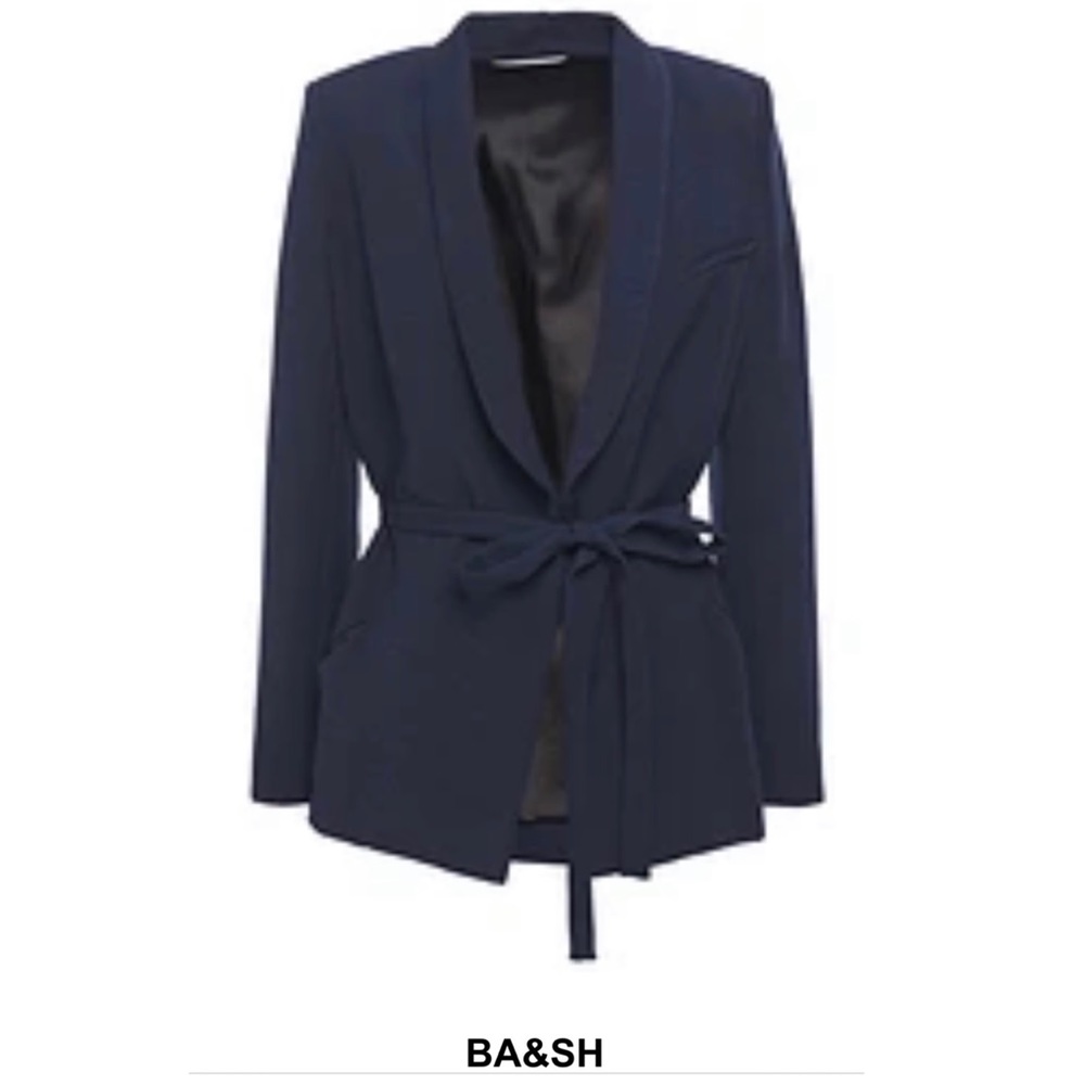 Ba&Sh Padova Belted Crepe Jacket
